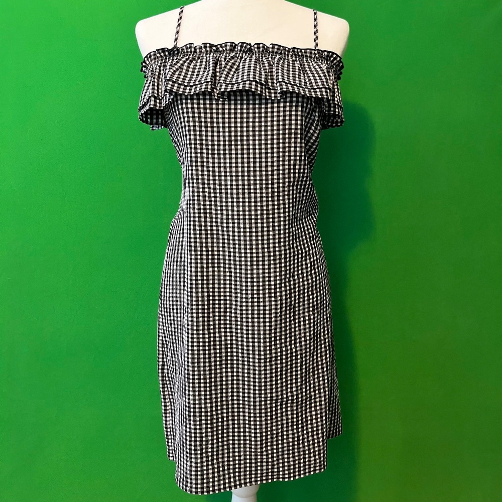H&M (Size 4) Black and white Plaid Dress